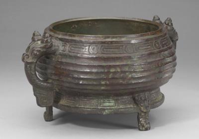图片[2]-Gui food container with double ring pattern, Western Zhou period (1049/45-771 BCE)-China Archive